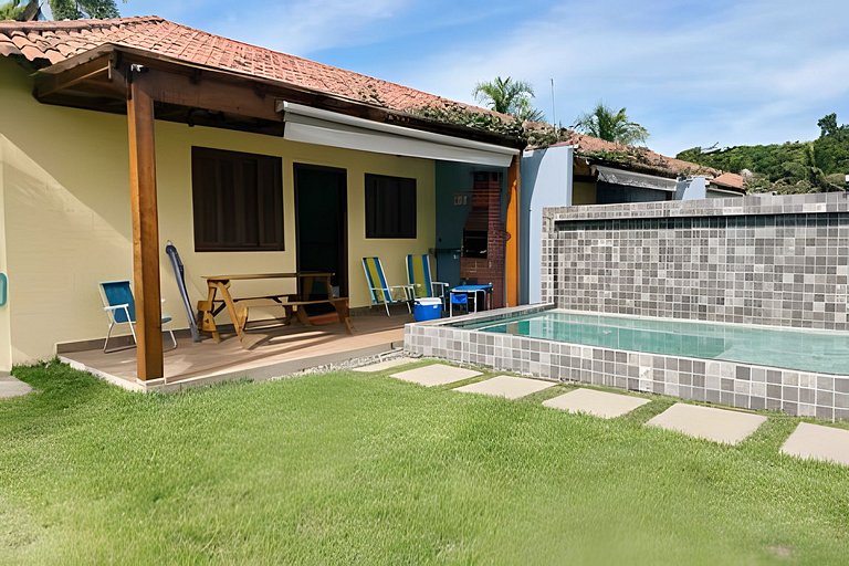 Casinha 1 | Com piscina a 100m da praia