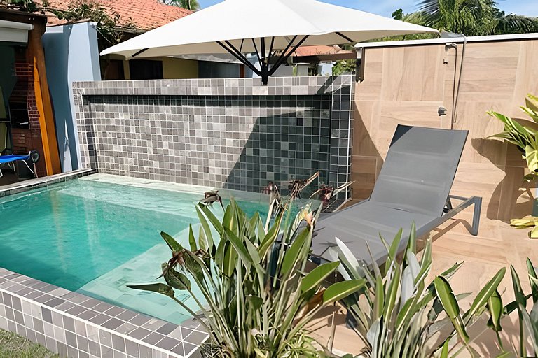 Casinha 1 | Com piscina a 100m da praia